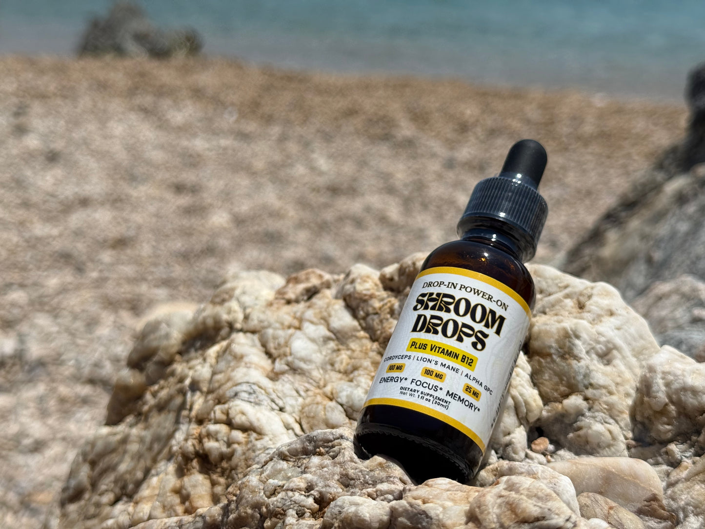 Power-On Shroom Energy Drops: Gourmet Mushrooms Plus Vitamin B12