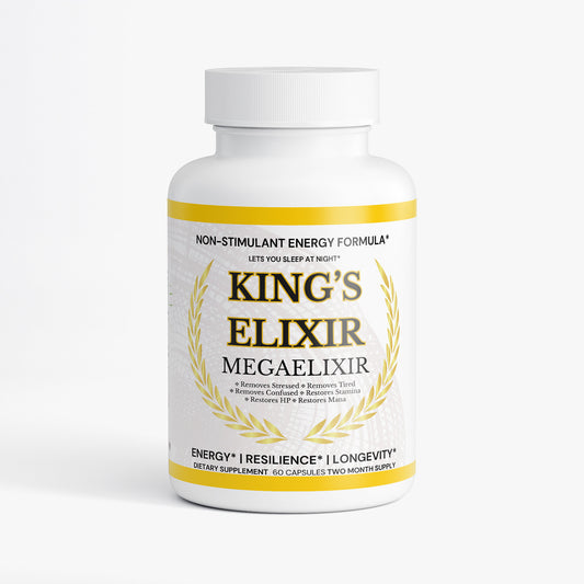 10-in-1 Medicinal Mushroom Elixir for Sustained Energy | Lion’s Mane, Reishi, Cordyceps, Chaga, Turkey Tail | Two-Month Supply